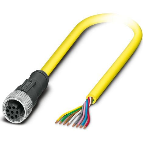 Phoenix Contact 1406105 Cable actuador de sensor M12 a hembra 8 a extremo libre, 2 m (1/4)