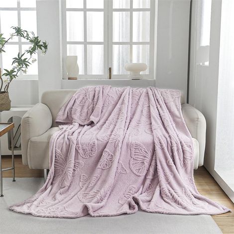 Couverture - Coton - Légère Respirante - 70 x 100 cm - Pour Sieste Canapé Voiture - 1 Pièce (1/5)