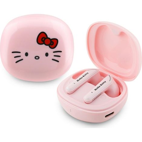 Auriculares TWS Hello Kitty de color rosa con acabado brillante (1/4)