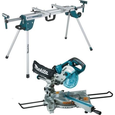 Makita DLS714NZ Slide Compound Mitre Saw 18v 36v 190mm LXT DEAWST06 Leg Stand (1/4)