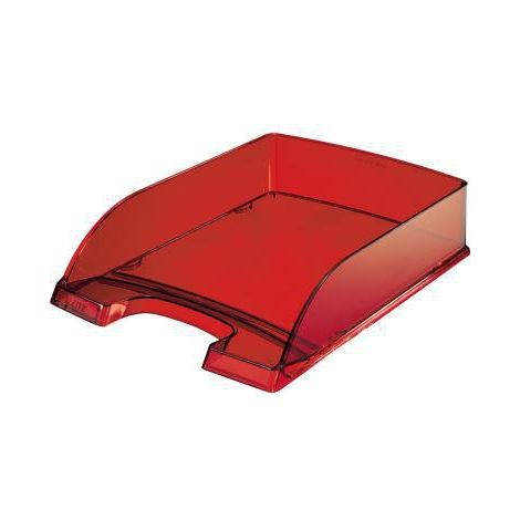LEITZ Briefablage Leitz Transparent Plus DIN A4 Polystyrol Farbe: dunkelrot transparent (1/2)
