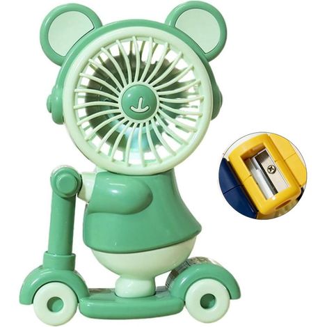 Ventilateur Portable Rechargeable USB avec Taille Crayon Intégré (1/5)