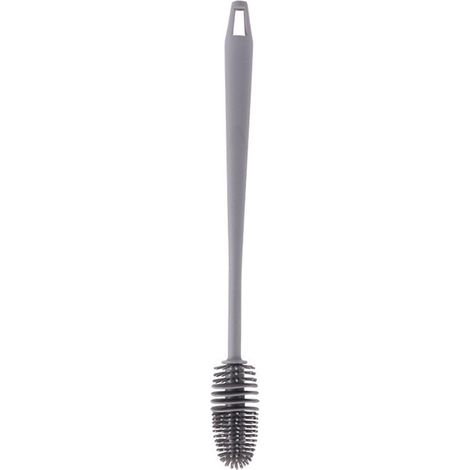Spazzola in silicone per la pulizia di biberon con manico lungo, 28 cm, per la pulizia di biberon, bottiglie d'acqua, borracce sportive e vasi. (1/5)