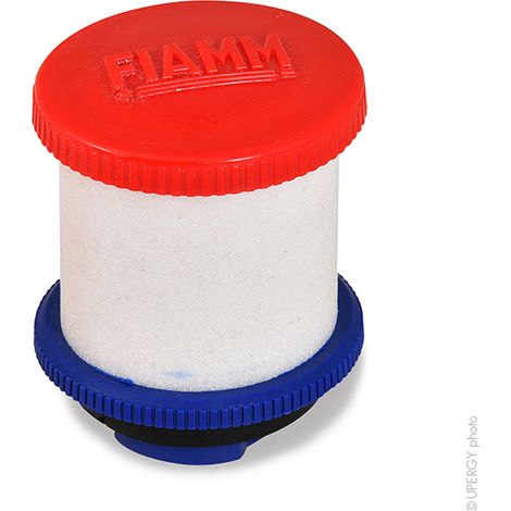 Fiamm - Bouchon filtrant rouge à baïonnette pour éléments stationnaires OPZS série LM (1/2)