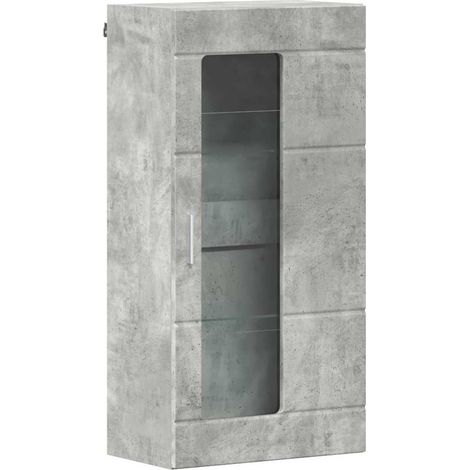 Maison Exclusive - Armadio in Legno Grigio cemento 50 x 29 x 100 cm