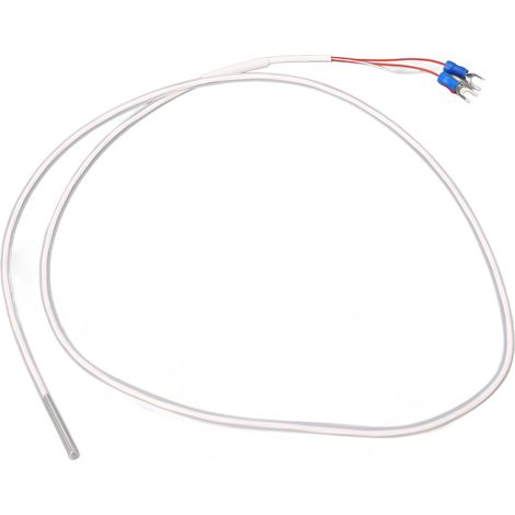 Sonde de température PT100 en platine, revêtue téflon anti-corrosion, étanche, longueur 1 mètre, capteur de résistance. (1/5)