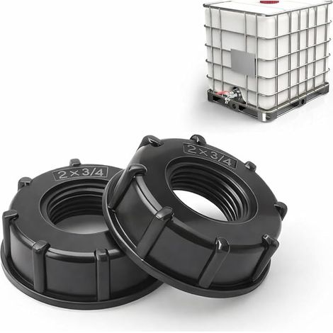 Adaptateur IBC Bouchon S60x6 Connecteur de Réservoir IBC 3/4 Pouce Adaptateur IBC Bouchon s60x6 cuve 1000 litres 3/4 Pouce (1/5)