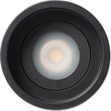 ACRE Empotrable de techo fijo negro redondo IP44