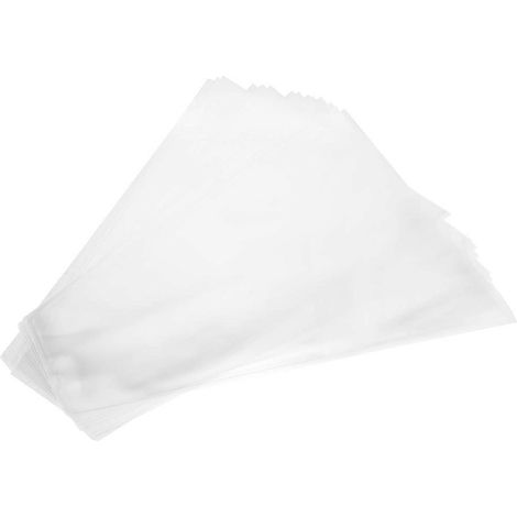Lot de 50 sacs d'emballage transparents professionnels pour bouquets de roses, sacs cadeaux pratiques
