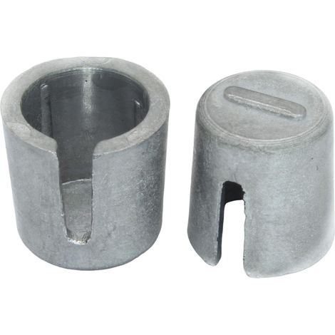 Cales de bornes de plomb,Capuchons de cales de bornes de batterie,Adaptateur de poteau de batterie de voiture en alliage de plomb 2 pièces - Kits de réparation d'extrémité de câble terminal, (1/5)