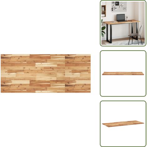 Encimera de tocador - vidaXL Encimera tocador baño madera acacia acabado aceite 120x60x2 cm - Muebles de baño