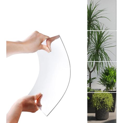 4 Pcs Miroir Autocollant,Miroir Muraux Adhésifs Acrylique 40×30cm (1/5)