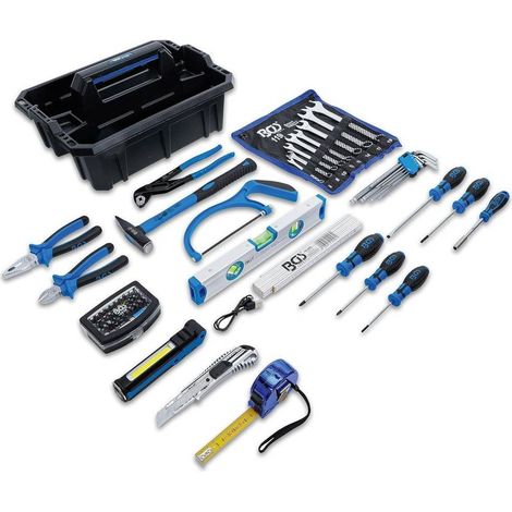 Caisse Porte-Outils  66 pcs - Assortiment Complet - Pratique et Résistante, Pro - D-Work