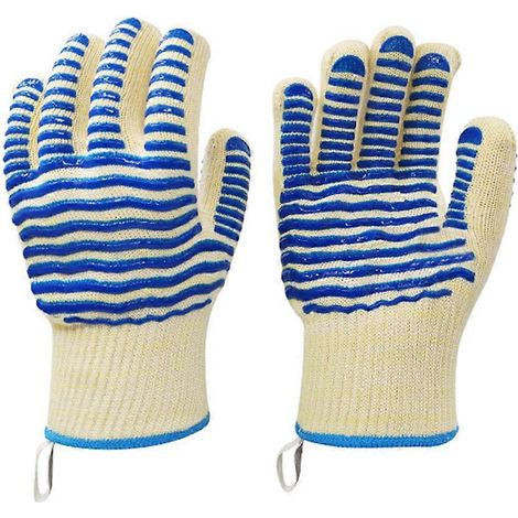 Gants de barbecue résistants à la chaleur 500°C, protection thermique renforcée (1/4)
