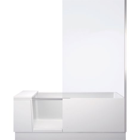 Duravit Shower + Bath Bañeras con puerta, versión nicho, mampara (1/2)