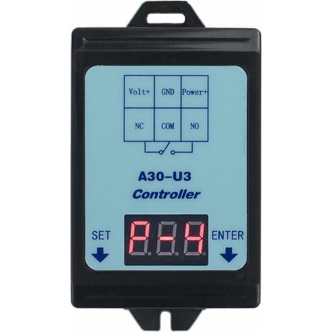 Relais de surveillance de tension CC 6-80 V, relais temporisé, module régulateur de décharge de charge, relais de protection contre les surtensions et les sous-tensions avec 4 modes de fonctionnement (1/4)