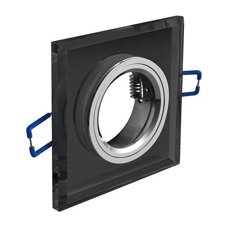 Deckenstrahler BRILLANTE - Einbau - Glas - Schwarz - 9 x 9 cm GTV LIGHTING