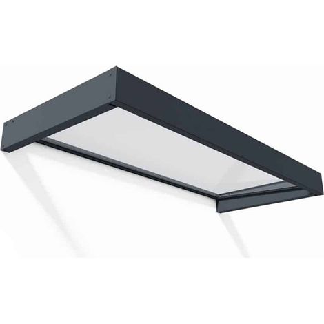 Patio Cover Sophia Door Awning Canopy 2150 Clear - Acrylic - L215 x W95 x H17 cm - Grey