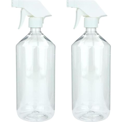 Lot de 2 fons pulvérisateurs de 500 ml en plastique PET pour détergents, plantes, cheveux, etc (1/5)