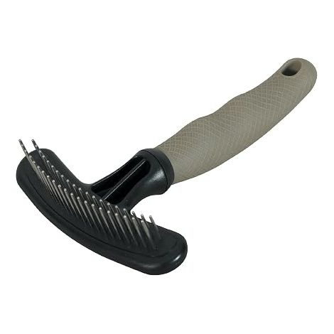 Peigne Chien Chat - Dents Rotatives Acier Inoxydable - Toilettage pour Poils Longs ou Mi-Longs - Manche Ergonomique (1/5)
