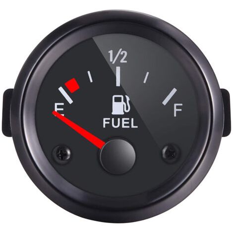 Jauge de niveau de carburant 52mm Éclairage rétro-éclairé Compatible capteur 240-33 ohm Installation simple pour voiture et bateau (1/3)