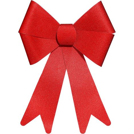 Déco de Noël Noeud Rouge Pailleté 23 x 30 cm - Feeric Christmas (1/2)