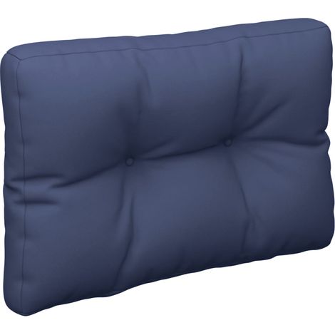 Palettenkissen Marineblau 60x40x12 cm Stoff vidaXL