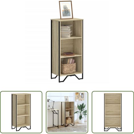 Rangement livres - Bibliothèque chêne sonoma 50x31x106 cm bois d'ingénierie (1/5)
