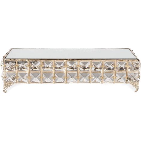 Support à Gâteau Rectangulaire en Fer Forgé, Plateau à Desserts Aux Fruits pour Fournitures De Fête De Mariage à Domicile (1/5)