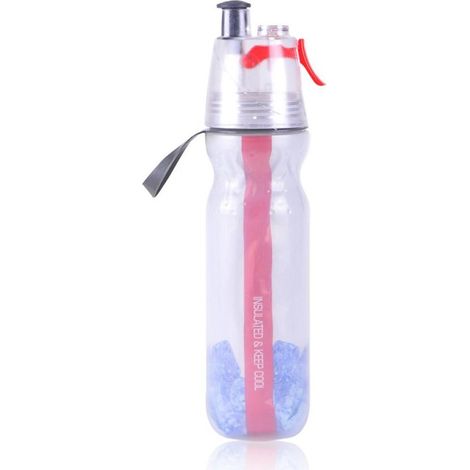 Bouteille d'eau spray portable pour sports nautiques, hydratation et brumisation. Idéale pour vélo, camping, randonnée. (1/5)
