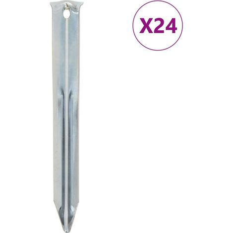 Zeltheringe 24 Stk. 17 cm Ø20 mm Verzinkter Stahl