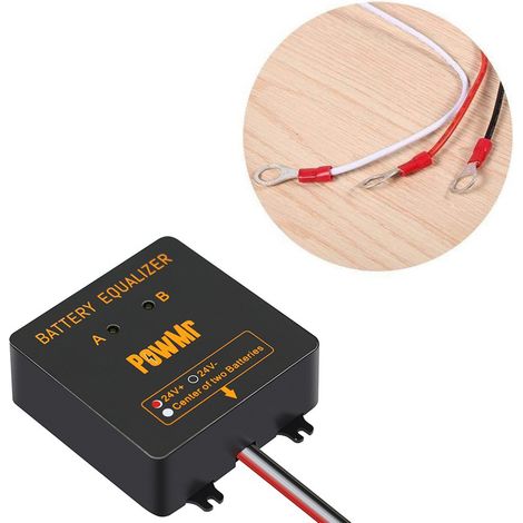 Équilibreur de tension d'égaliseur de batterie Gel 24V pour système au plomb série-contrôleur de Charge connecté en parallèle (1/5)