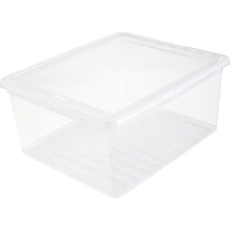 Boîte de rangement - 1 unité - Plastique PP transparent - Fermeture latérale sécurisée - Maison et jardin (1/5)