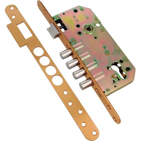 AMIG Serrure encastrée 101 BASE 50/85 Laiton Mat (1/3)