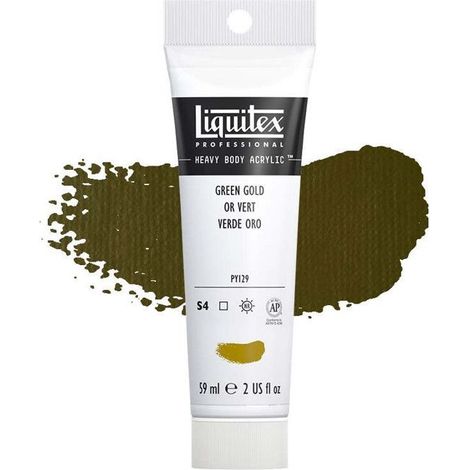 Peinture acrylique - LIQUITEX - Heavy Body - 59 ml - Vert doré - Professionnel (1/2)