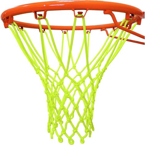 red de baloncesto, nailon, con energía solar, luminosa, para exteriores, deportiva, 12 bucles (1/5)