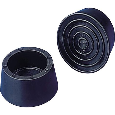 Tampon noir pour échelle de piscine Ø43 – Lot de 2 – Résistant aux UV – Pour échelles en acier inoxydable – Jardiboutique