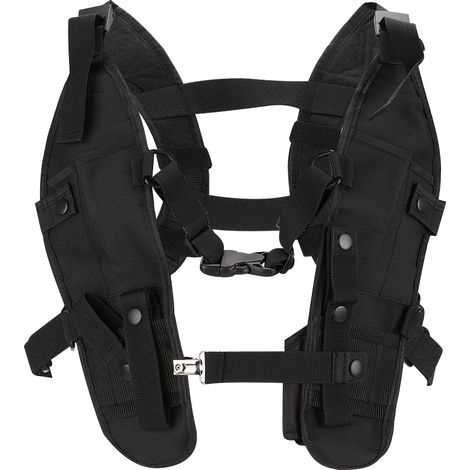 Harnais talkie-walkie avec pochette thoracique mains libres pour outdoor, kit de sauvetage étanche et transport confortable. (1/5)