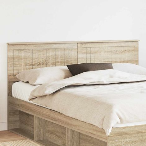 vidaXL Cabecero Roble Sonoma Madera de ingeniería (1/5)