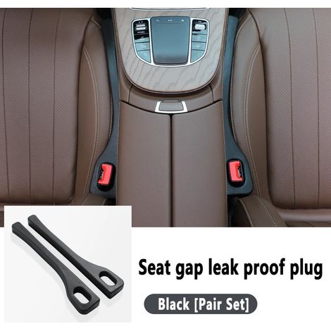 (2 pièces noires) Bande de remplissage pour jointure latérale de siège auto, étanche, accessoire de décoration intérieure universel (1/5)