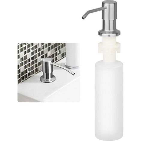 Integrierter Flüssigseifenspender mit 350-ml-Flasche, Spülmittelpumpe für die Spüle, Spülmittelspender für die Küche – AquaForge (1/3)