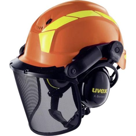 uvex 9772 9774237 Casco forestale Arancione