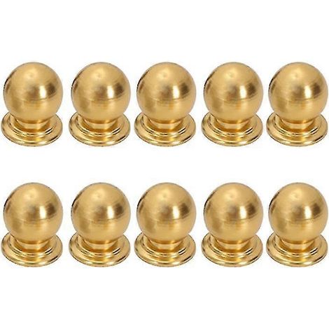 Lot de 10 boutons de placard ronds à boule pour salle de bain, commode, quincaillerie moderne (1/5)