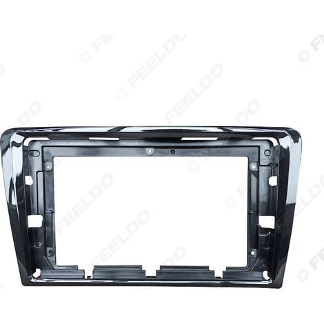 Compatible avec les Volkswagen Santana 2013-2017 : cadre de modification pour système de navigation Android grand écran, cadre de modification pour panneau audio, 9 pouces