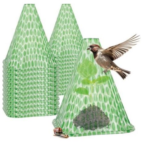 20x Sonnenhüte für Pflanzen - Schutzhaube - Höhe 23 cm (Packung mit 20)