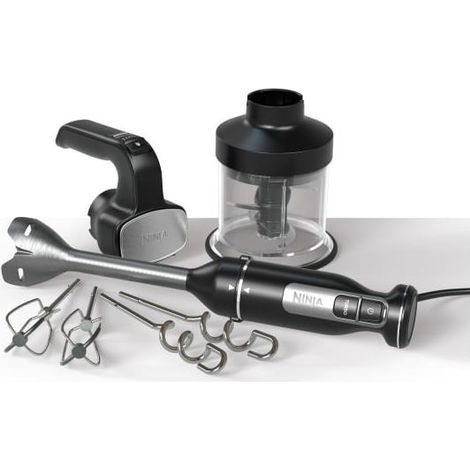 Ninja CI100EU Powerbase Frullatore ad Immersione 3 in 1 850 W 7 Velocita' Tritatutto 0,7 L colore Nero (1/4)