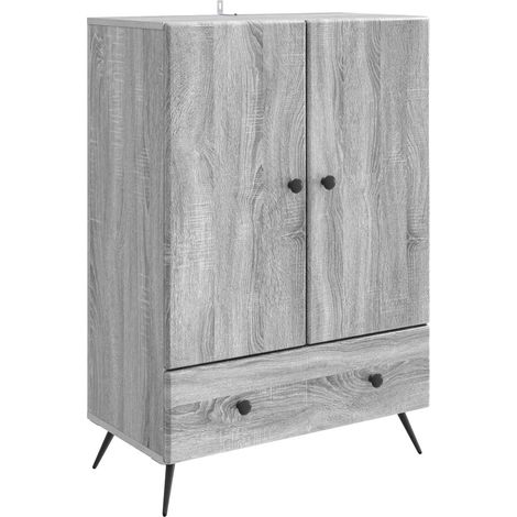 Sideboard Graues Sonoma 66 x 34,5 x 95 cm Holzwerkstoff vidaXL