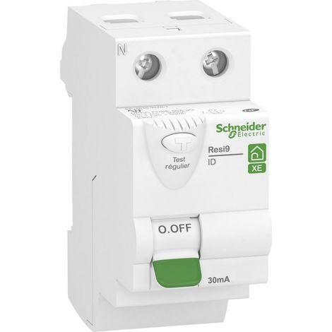 Interrupteur différentiel Resi9 XE -2P - 30mA - 63A - Schneider Electric