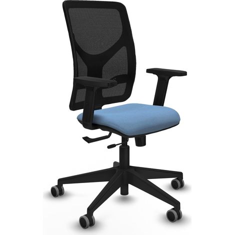 Silla de oficina piqueras y crespo ergonómica negra ajustable (1/2)