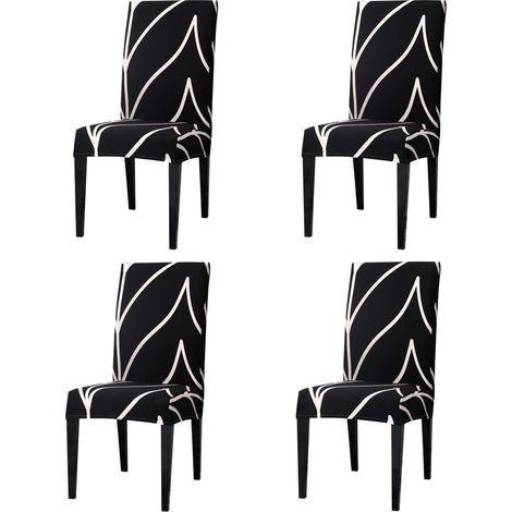 Housse de chaise extensible 4 C1, housse de chaise universelle (1/5)